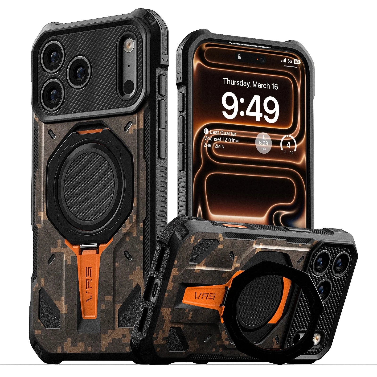 Apple iPhone 17 Pro Max Case etron  [Quickstand Pro] Magnetic Kicstand Case