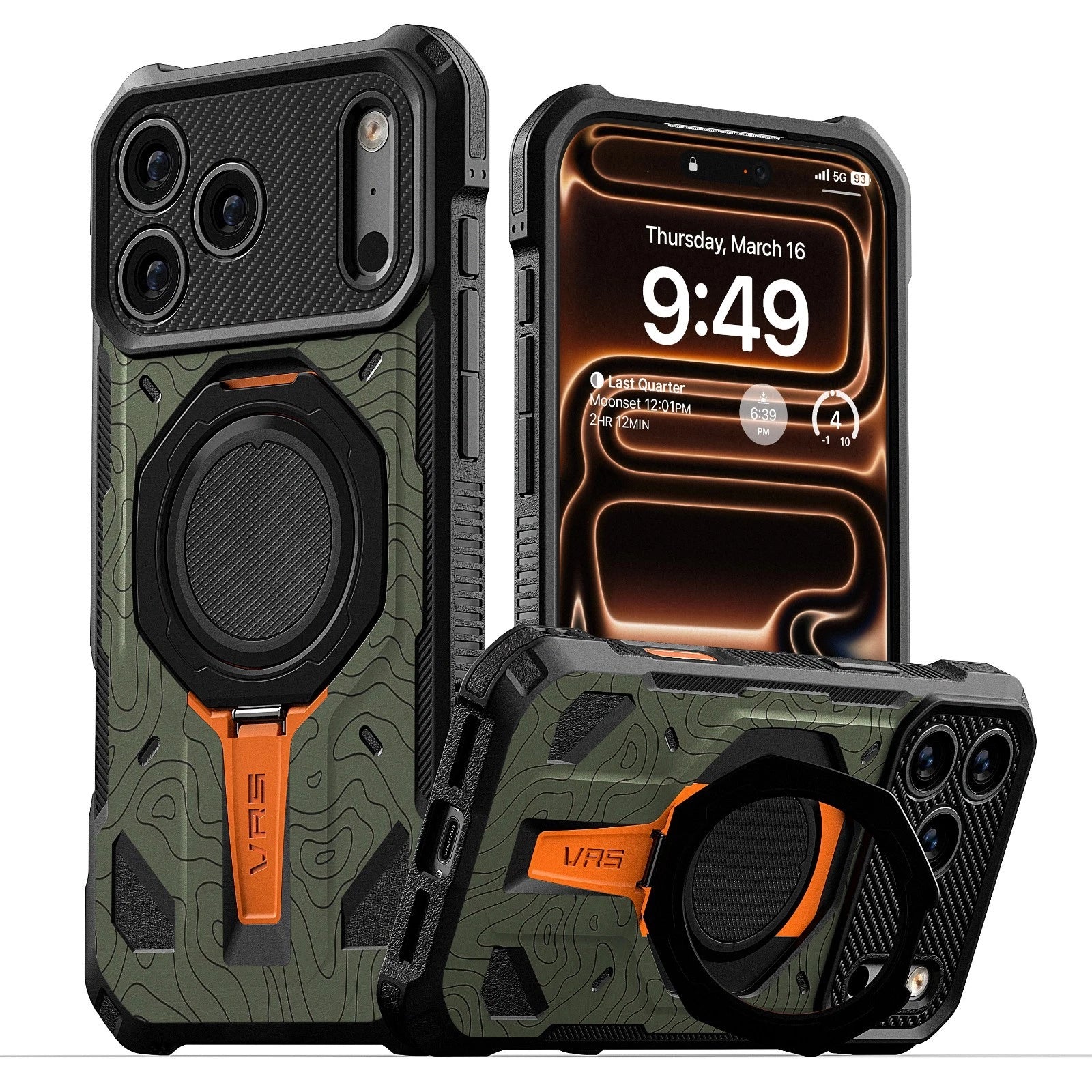 Apple iPhone 17 Pro Max Case etron  [Quickstand Pro] Magnetic Kicstand Case