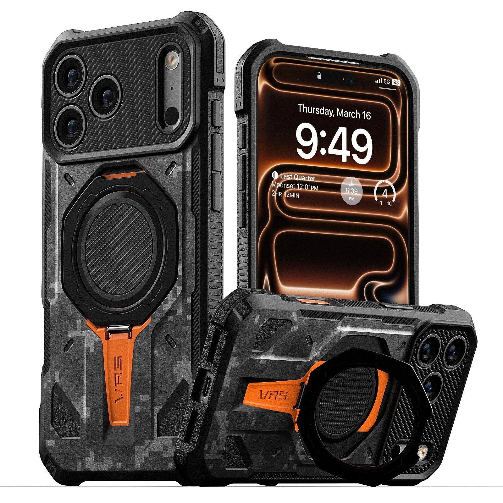 Apple iPhone 17 Pro Max Case etron  [Quickstand Pro] Magnetic Kicstand Case