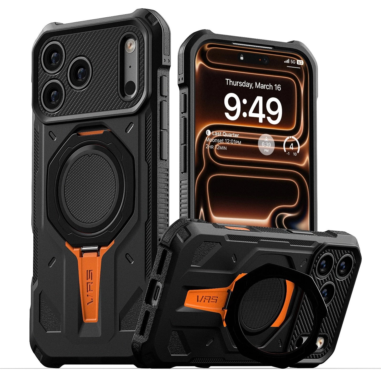Apple iPhone 17 Pro Max Case etron  [Quickstand Pro] Magnetic Kicstand Case